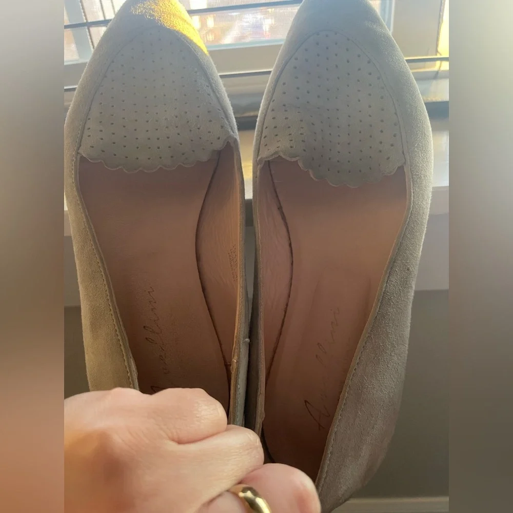 Avellini - Women's Gray Suede Loafers - Picture 6 of 6